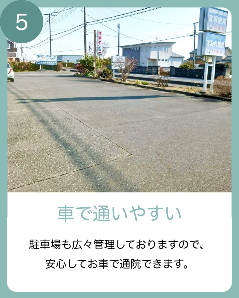 鴻巣ふみ整骨院の駐車場